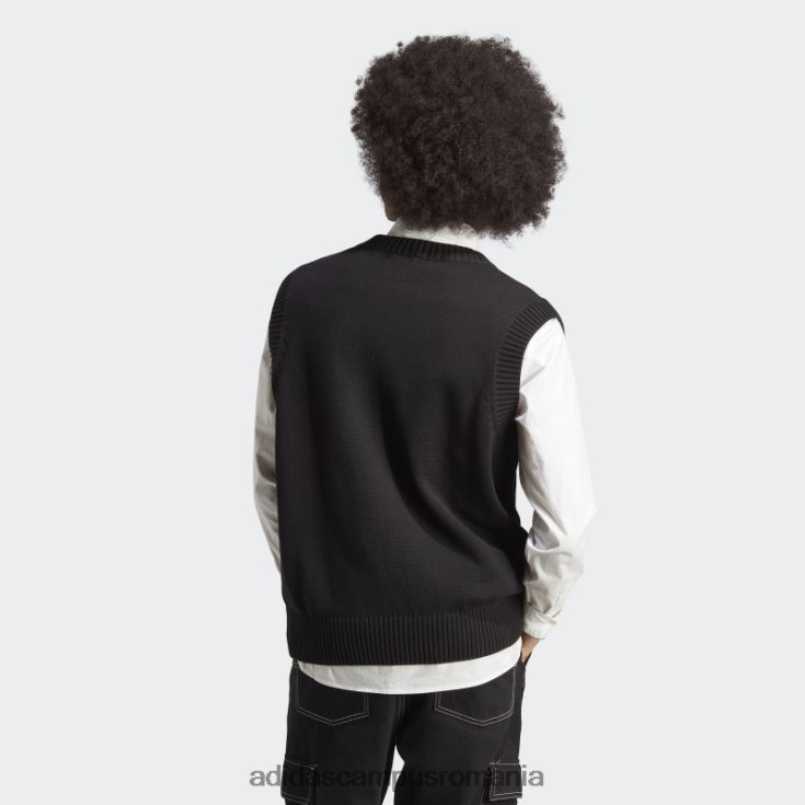 adidas campus romania vestă tricot premium essentials neagră bărbați negru J266N26008
