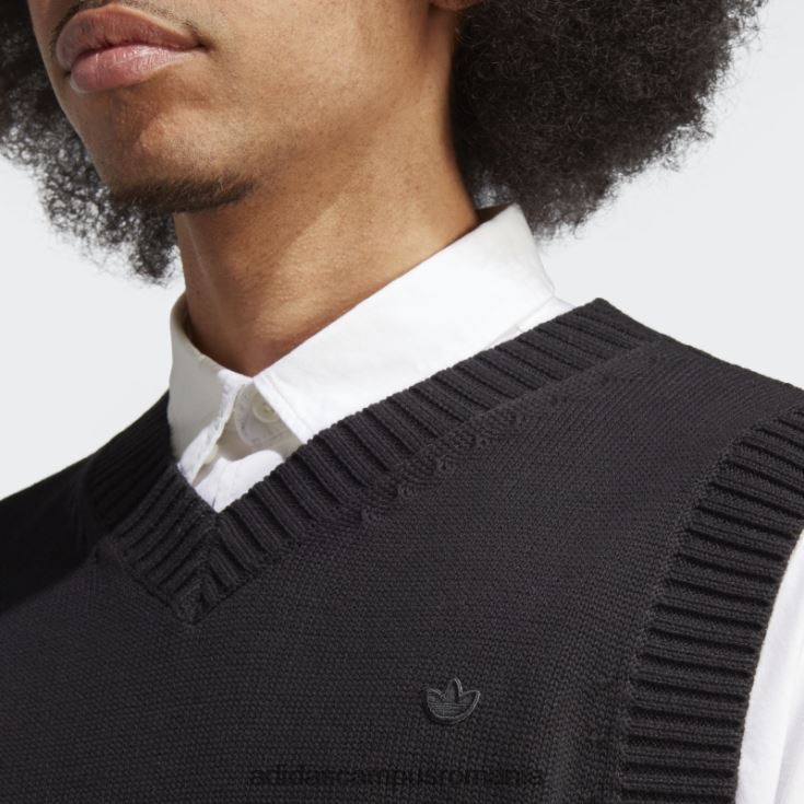 adidas campus romania vestă tricot premium essentials neagră bărbați negru J266N26008