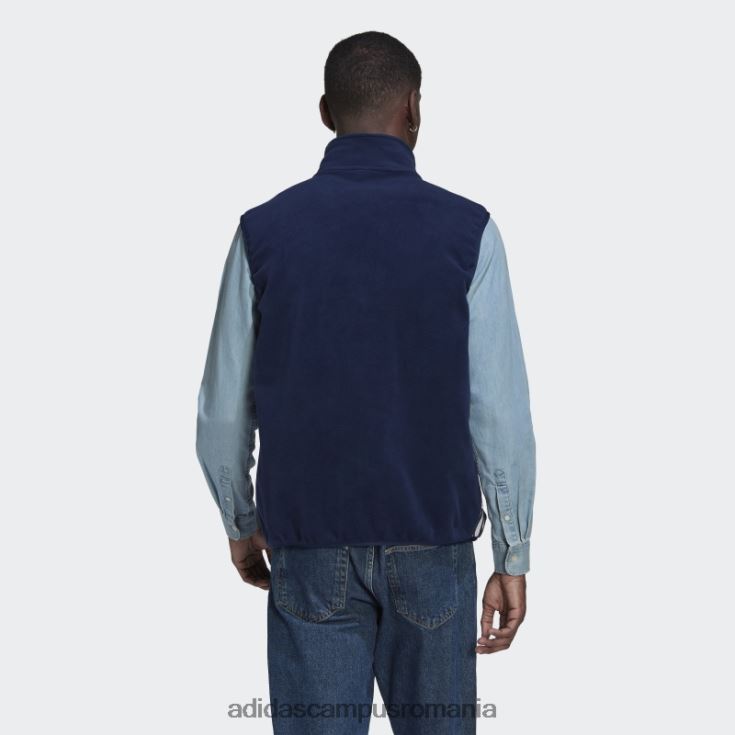 adidas campus romania vesta fleece adicolor 3 dungi night indigo bărbați indigo de noapte J266N214792