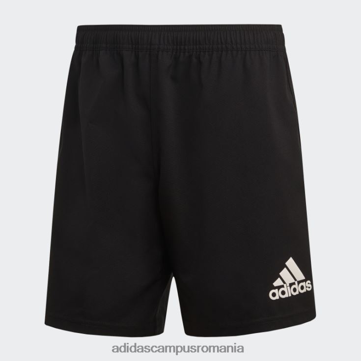 adidas campus romania Pantaloni scurți cu 3 dungi alb bărbați alb negru J266N213890