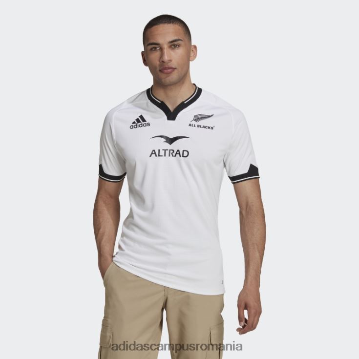 adidas campus romania alb all blacks rugby replica tricou deplasare bărbați alb negru J266N2851