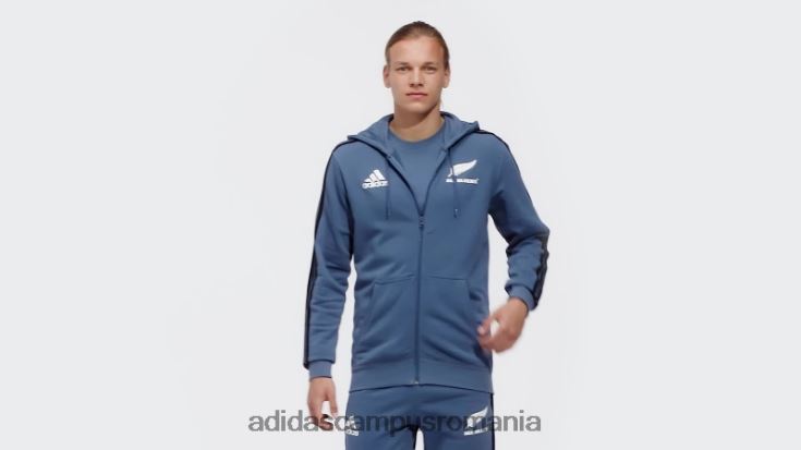 adidas campus romania all blacks rugby 3-stripes hanorac oțel bărbați otel/alb/negru J266N214029