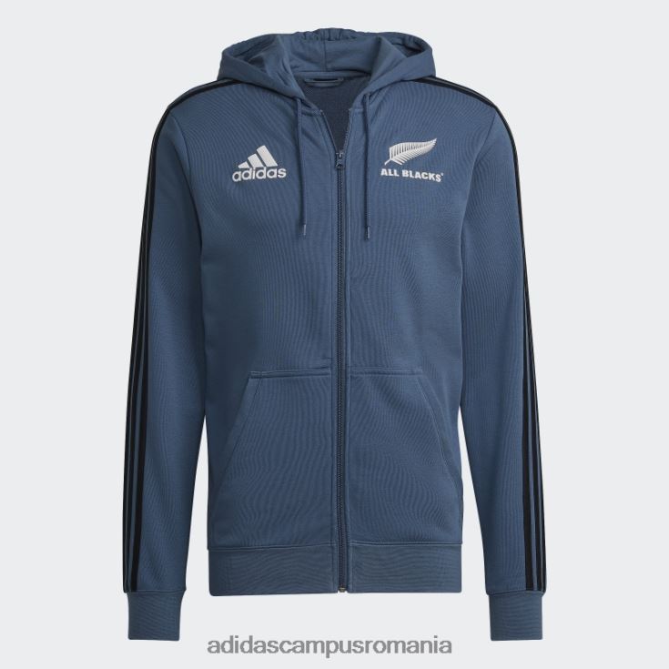 adidas campus romania all blacks rugby 3-stripes hanorac oțel bărbați otel/alb/negru J266N214029