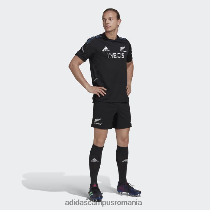 adidas campus romania all blacks rugby acasă pantaloni scurți alb fashion bărbați alb negru J266N21408