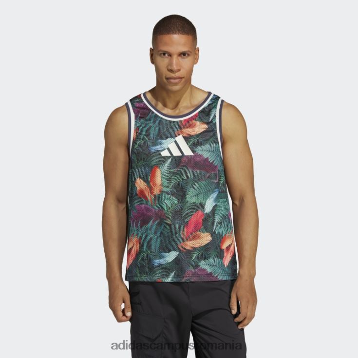 adidas campus romania all blacks rugby lifestyle singlet negru adidas bărbați negru/multicolor J266N215192