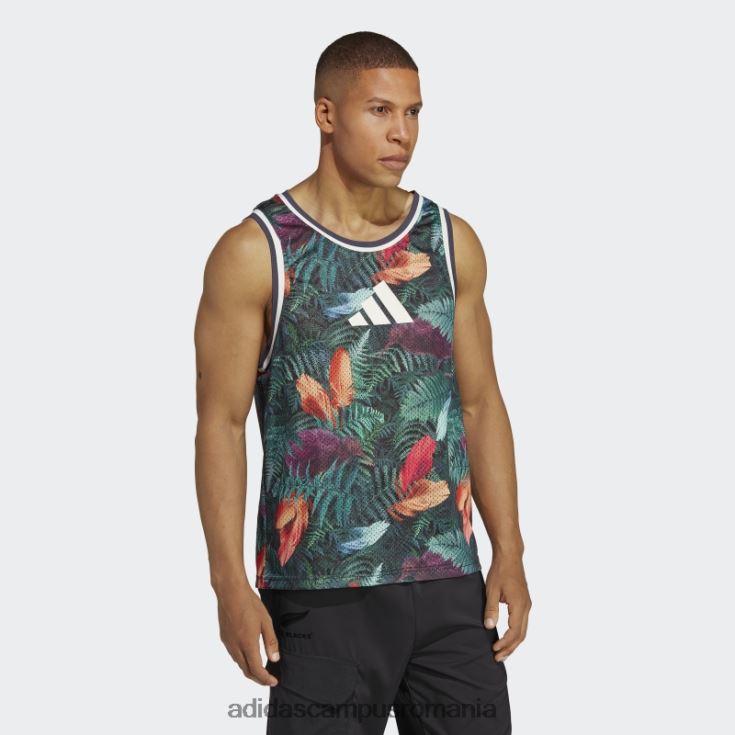 adidas campus romania all blacks rugby lifestyle singlet negru adidas bărbați negru/multicolor J266N215192