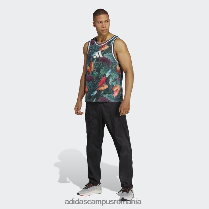 adidas campus romania all blacks rugby lifestyle singlet negru adidas bărbați negru/multicolor J266N215192