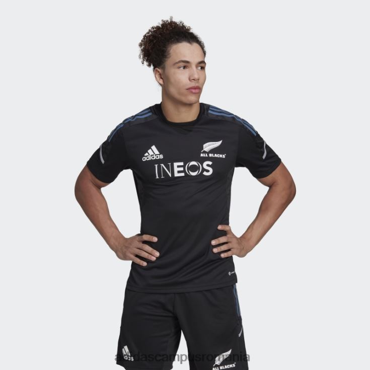 adidas campus romania all blacks rugby performance tricou negru adidas bărbați negru/alb/otel J266N2894