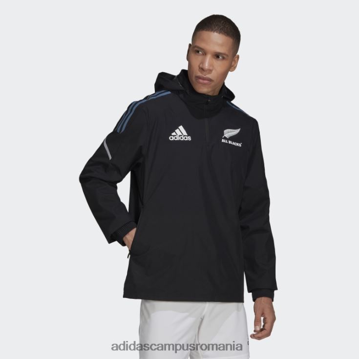 adidas campus romania all blacks rugby windbreaker negru adidas bărbați negru/alb/otel J266N213662