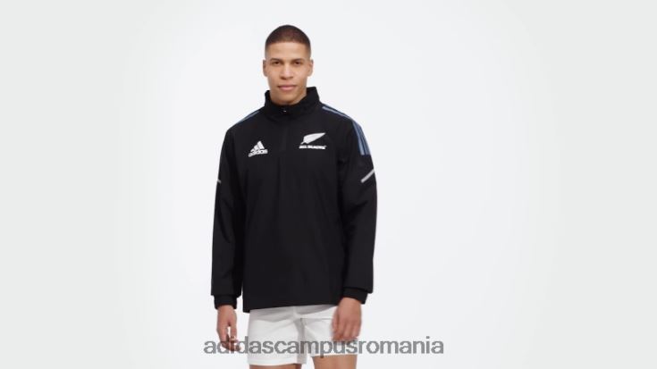 adidas campus romania all blacks rugby windbreaker negru adidas bărbați negru/alb/otel J266N213662