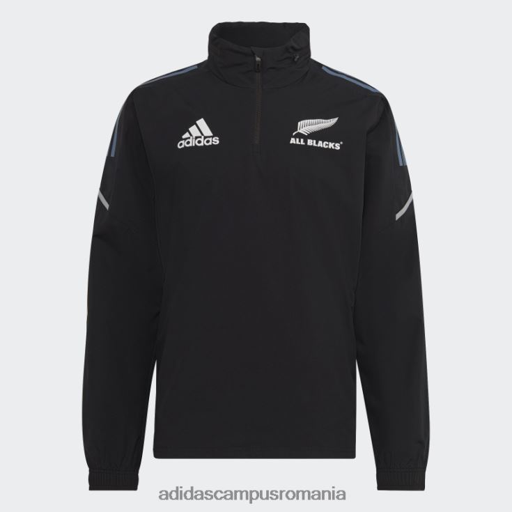 adidas campus romania all blacks rugby windbreaker negru adidas bărbați negru/alb/otel J266N213662
