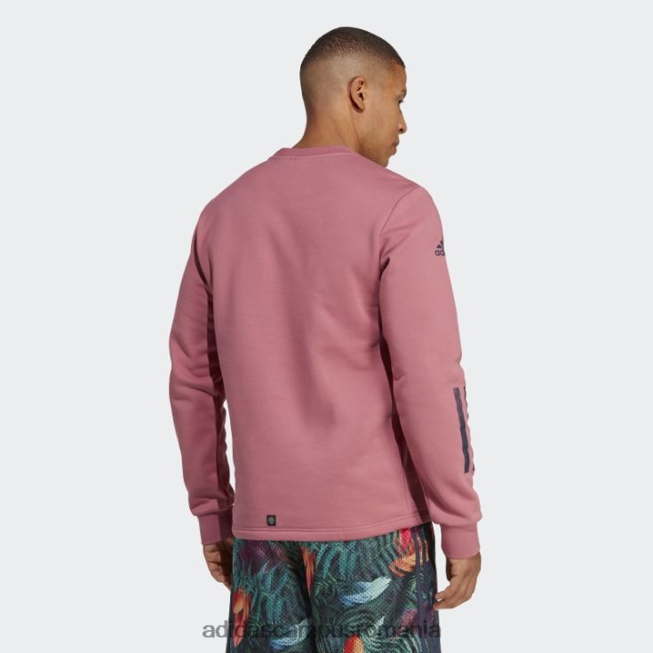 adidas campus romania hanorac roz all blacks rugby lifestyle crewgate bărbați roz/marine J266N213966