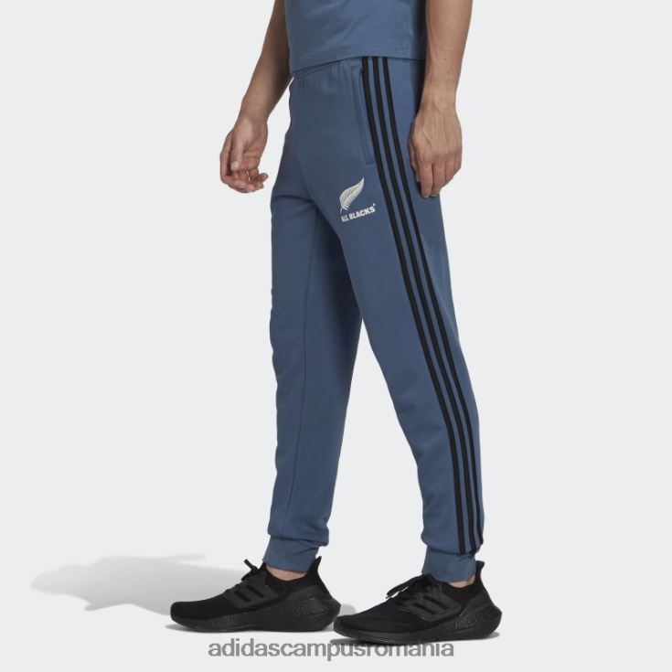 adidas campus romania oțel all blacks rugby 3 dungi pantaloni de trening adidas bărbați otel/alb/negru J266N213695