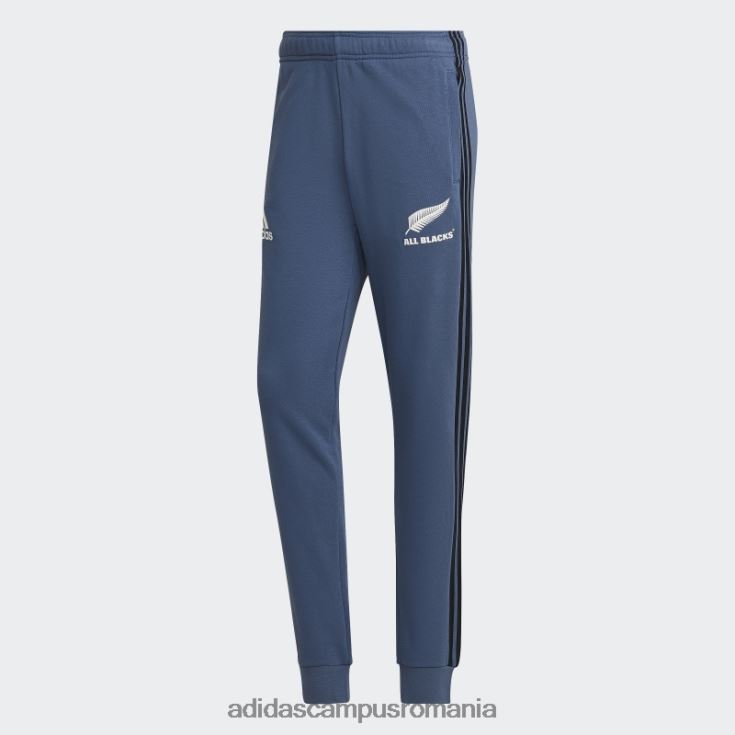 adidas campus romania oțel all blacks rugby 3 dungi pantaloni de trening adidas bărbați otel/alb/negru J266N213695