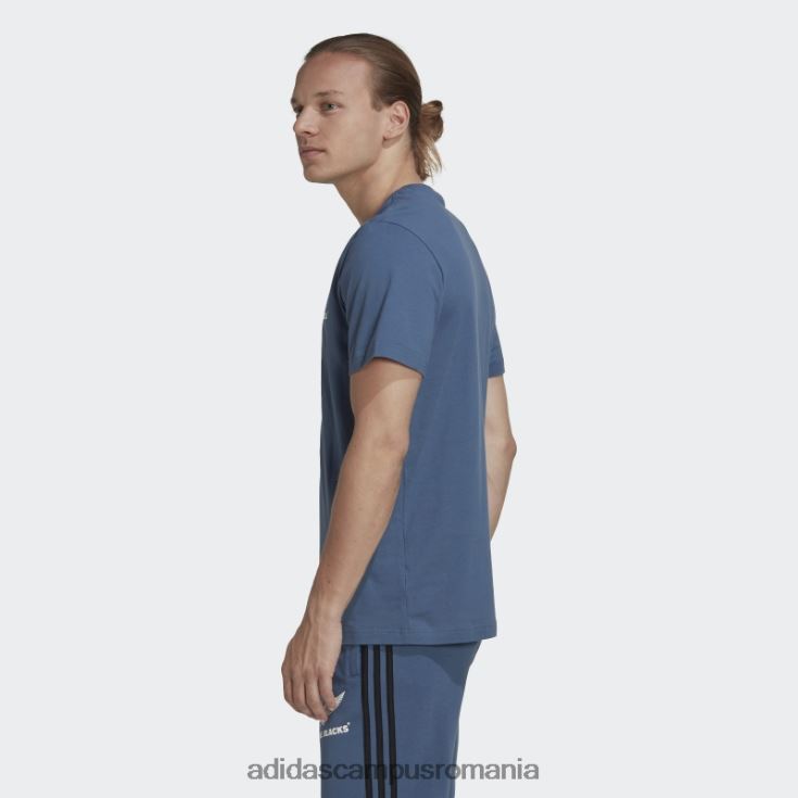 adidas campus romania oțel all blacks rugby tricou bumbac adidas bărbați otel/alb J266N213773