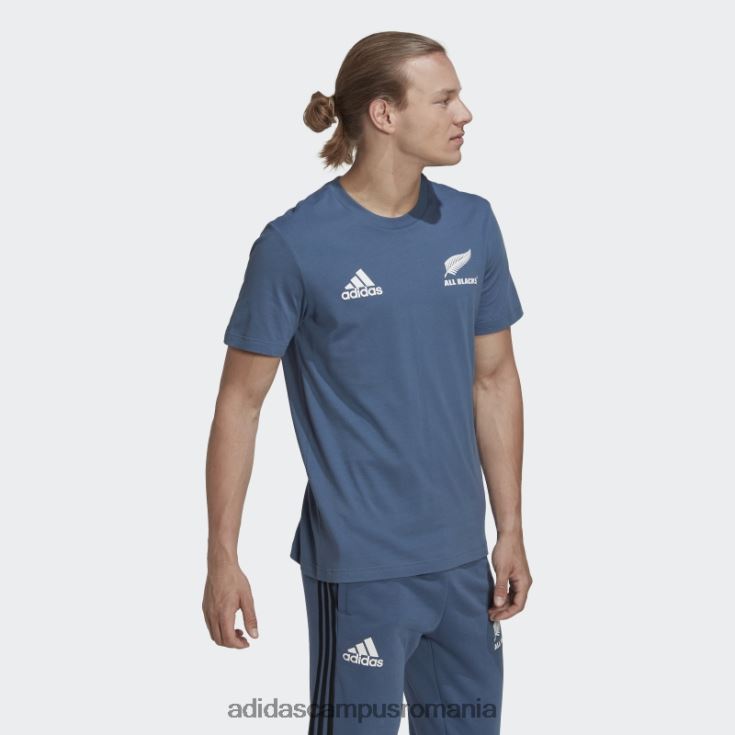adidas campus romania oțel all blacks rugby tricou bumbac adidas bărbați otel/alb J266N213773