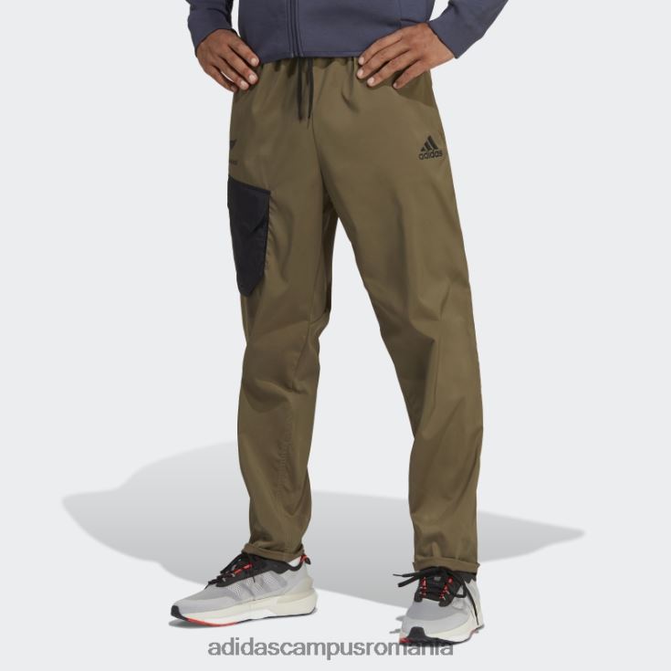 adidas campus romania pantaloni de trening olive all blacks rugby lifestyle cu manșete conice bărbați măsliniu/negru J266N214152