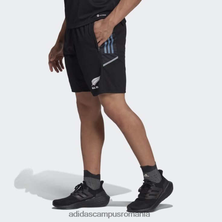adidas campus romania pantaloni scurți de sport de rugby negri all blacks bărbați negru/otel/alb J266N213450