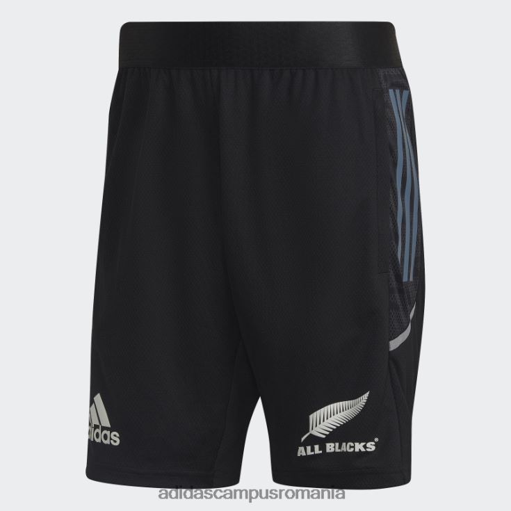 adidas campus romania pantaloni scurți de sport de rugby negri all blacks bărbați negru/otel/alb J266N213450