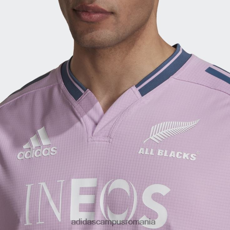 adidas campus romania tricou de antrenament rugby all blacks lila bărbați liliac/oțel/alb J266N21315