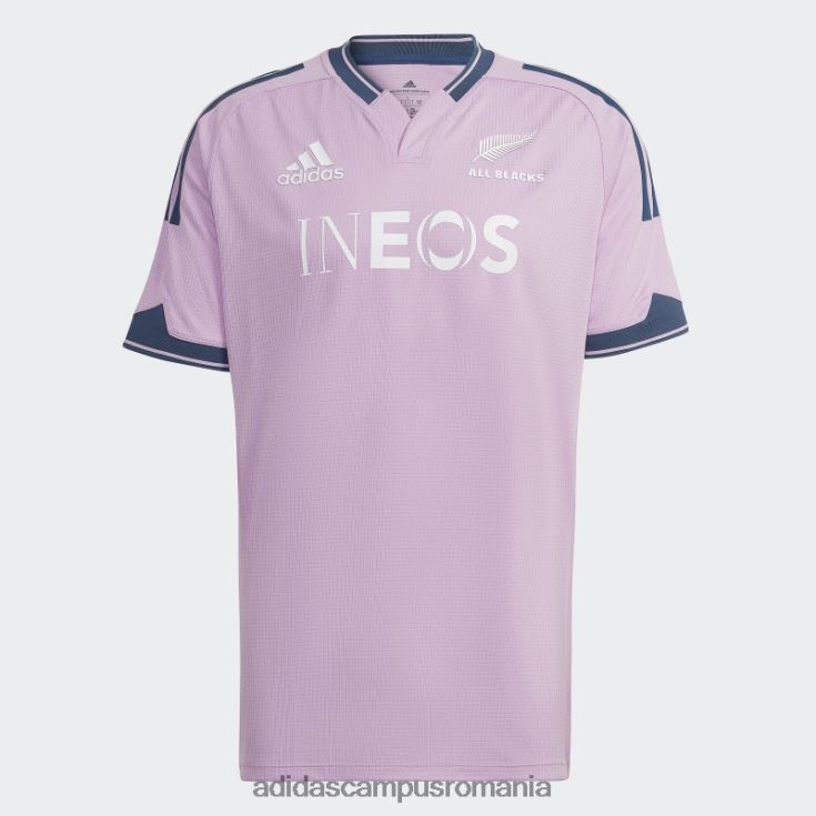 adidas campus romania tricou de antrenament rugby all blacks liliac bărbați liliac/oțel/alb J266N214212