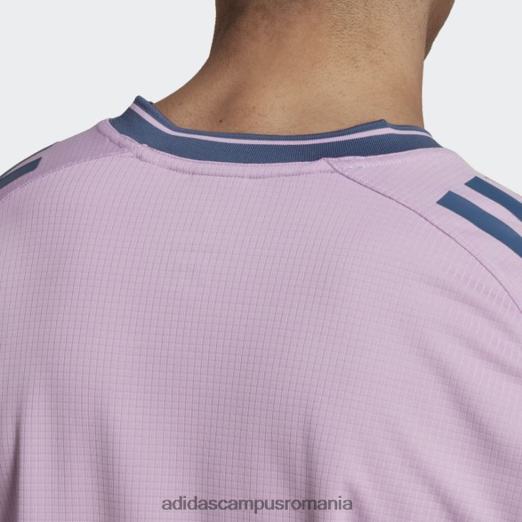 adidas campus romania tricou de antrenament rugby all blacks liliac bărbați liliac/oțel/alb J266N214212