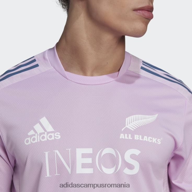 adidas campus romania tricou de performanță rugby all blacks lila adidas bărbați liliac/alb/otel J266N213212