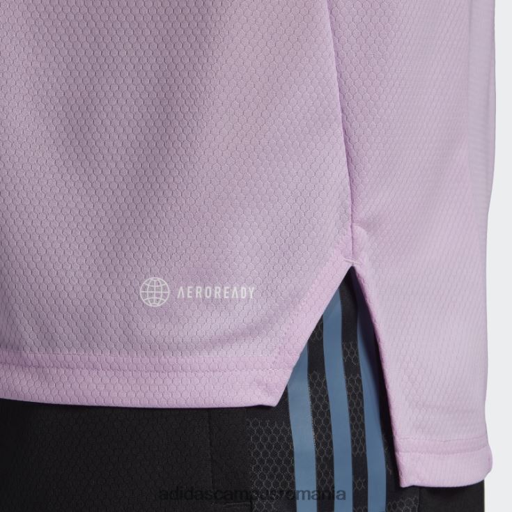 adidas campus romania tricou de performanță rugby all blacks lila adidas bărbați liliac/alb/otel J266N213212