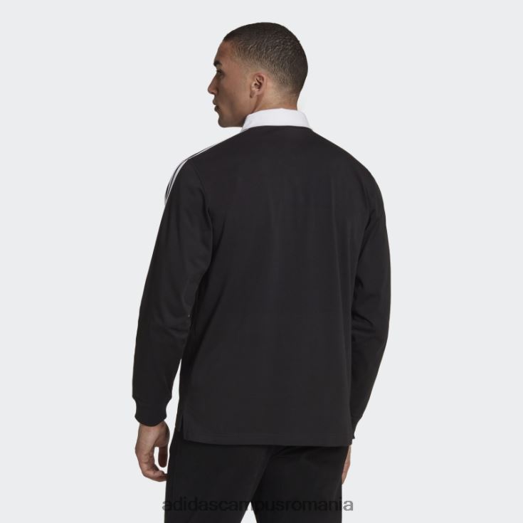 adidas campus romania tricou polo all blacks rugby heritage negru adidas bărbați alb negru J266N2984