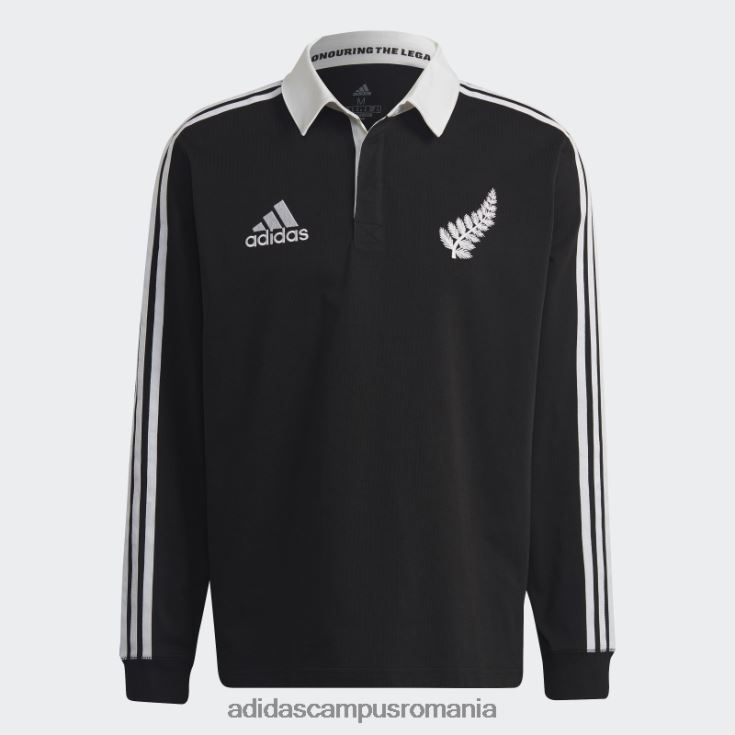 adidas campus romania tricou polo all blacks rugby heritage negru adidas bărbați alb negru J266N2984