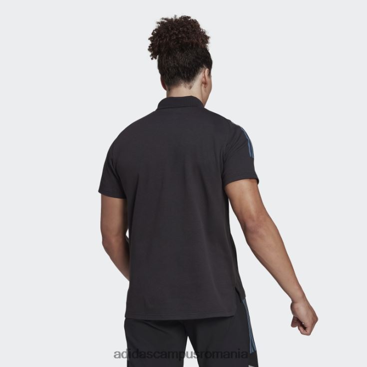 adidas campus romania tricou polo all blacks rugby negru bărbați negru/otel/alb J266N2805