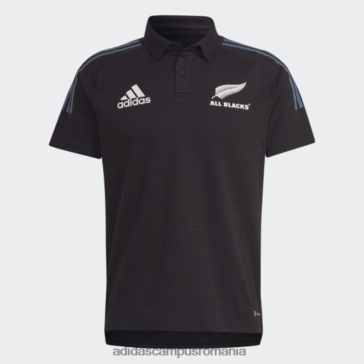 adidas campus romania tricou polo all blacks rugby negru bărbați negru/otel/alb J266N2805