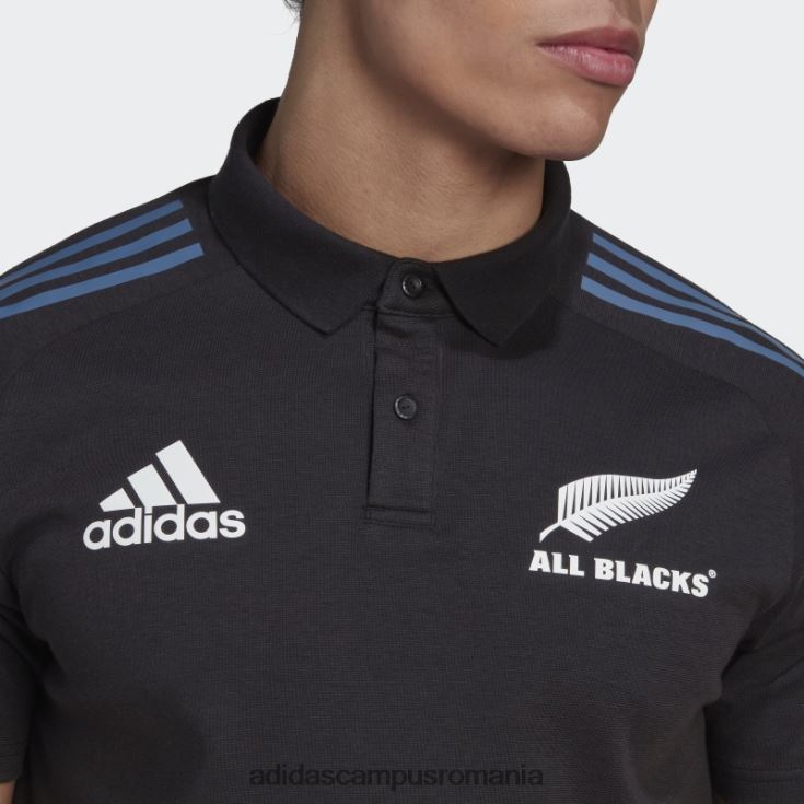 adidas campus romania tricou polo all blacks rugby negru bărbați negru/otel/alb J266N2805