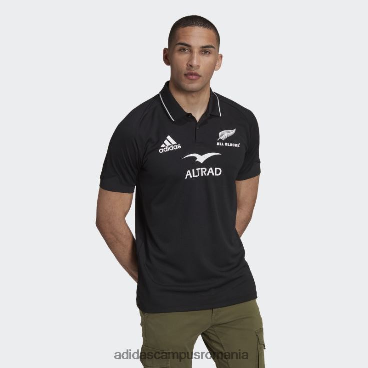adidas campus romania tricou polo negru all blacks rugby acasă bărbați alb negru J266N213991