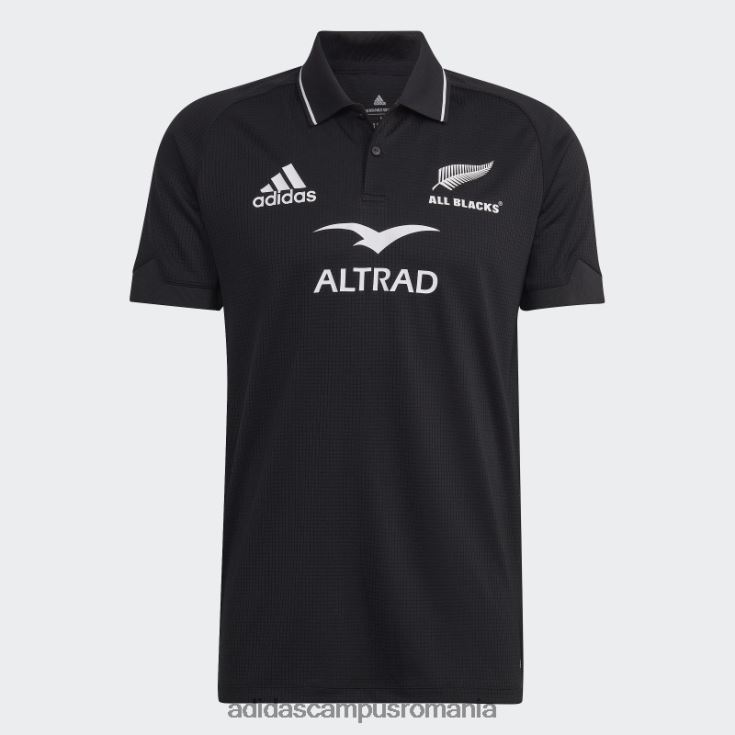 adidas campus romania tricou polo negru all blacks rugby acasă bărbați alb negru J266N213991
