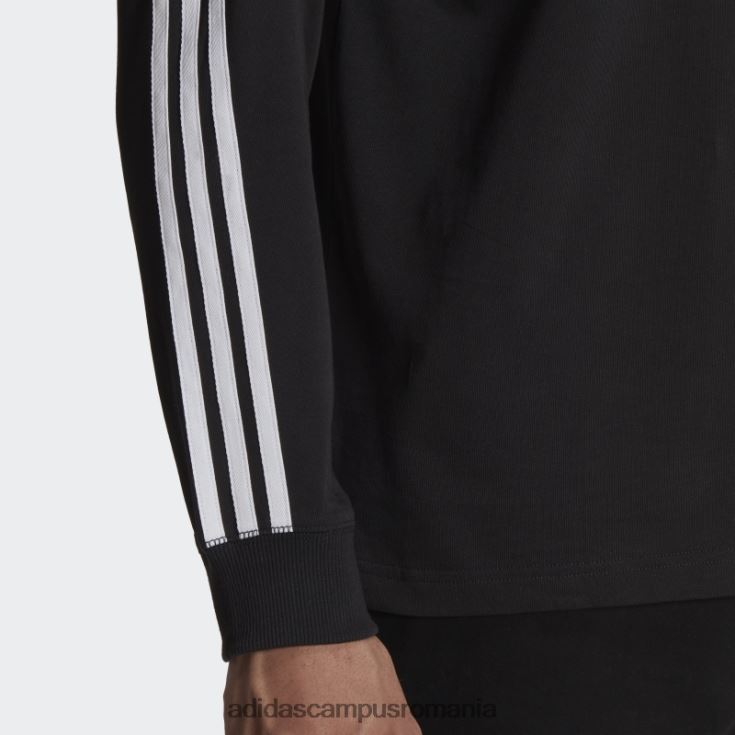 adidas campus romania tricou polo negru all blacks rugby heritage bărbați alb negru J266N213631