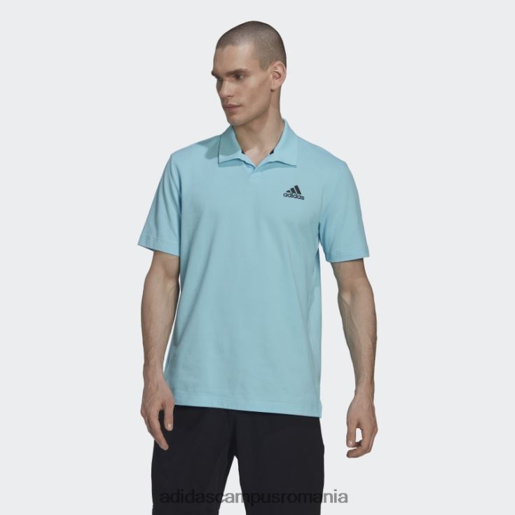 adidas campus romania Clubhouse 3-bar tricou polo tenis albastru bărbați albastru J266N214857