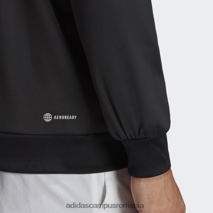 adidas campus romania Geacă tenis tricot 3 dungi negru adidas bărbați negru J266N213542