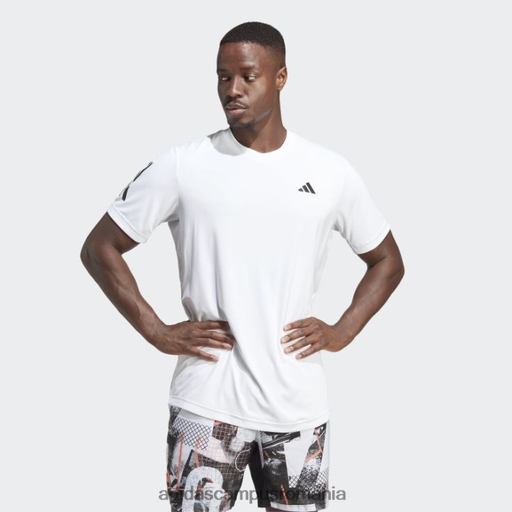 adidas campus romania Tricou de tenis club 3 dungi alb bărbați alb J266N26373