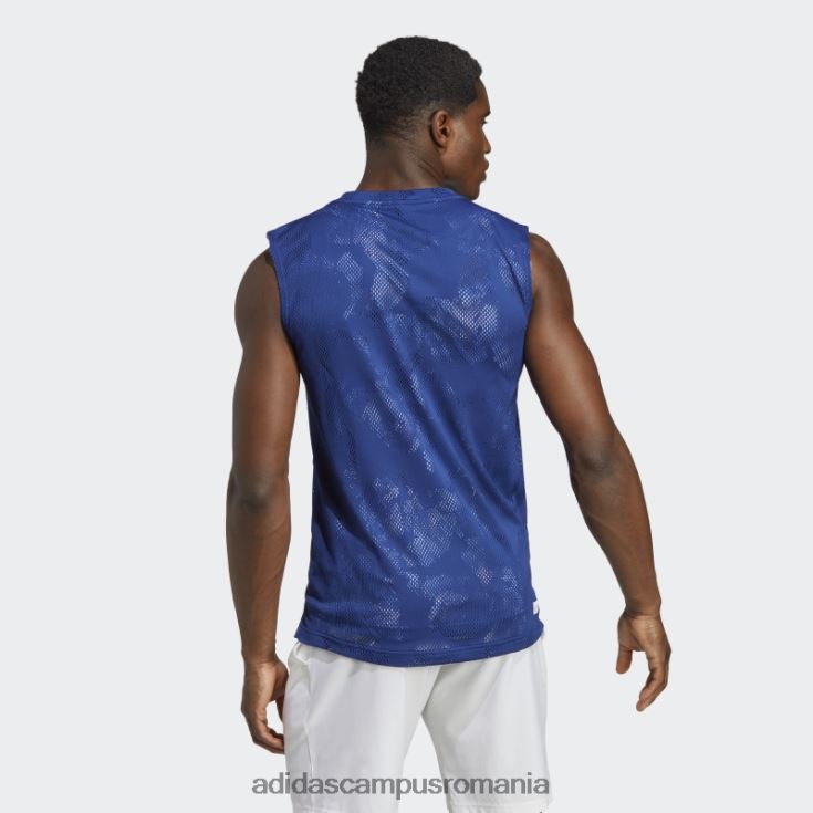 adidas campus romania Tricou fără mâneci tenis melbourne victory blue bărbați albastru victorie J266N23649