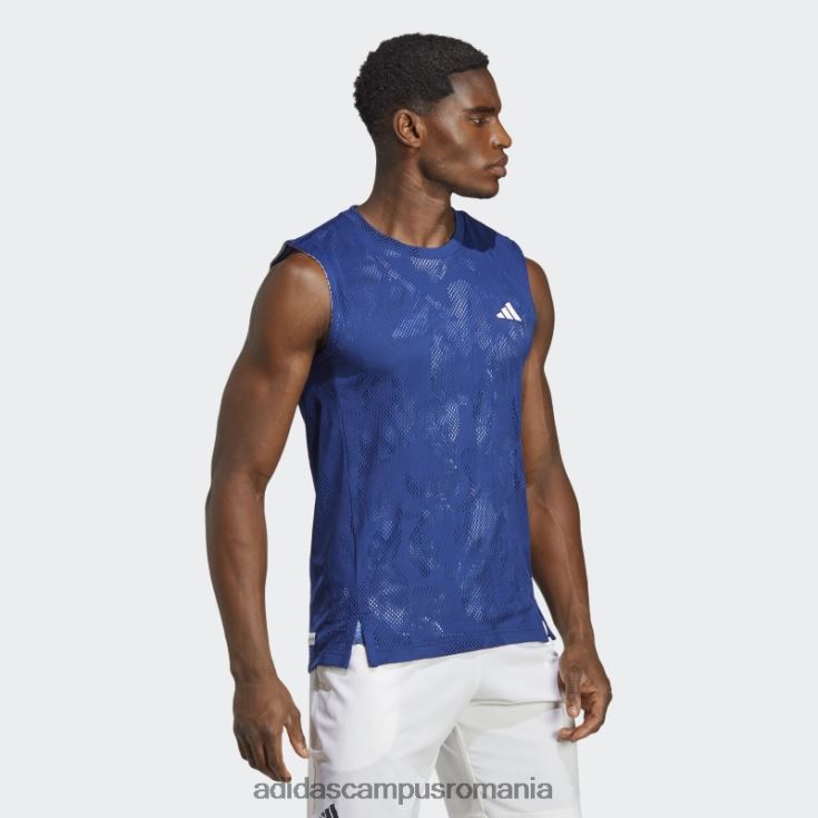 adidas campus romania Tricou fără mâneci tenis melbourne victory blue bărbați albastru victorie J266N23649