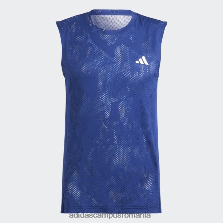 adidas campus romania Tricou fără mâneci tenis melbourne victory blue bărbați albastru victorie J266N23649