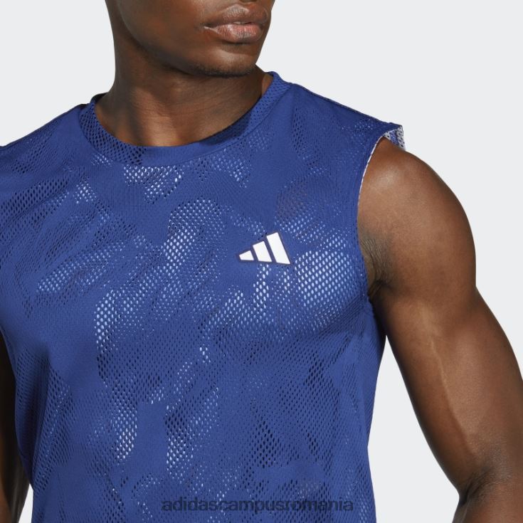adidas campus romania Tricou fără mâneci tenis melbourne victory blue bărbați albastru victorie J266N23649