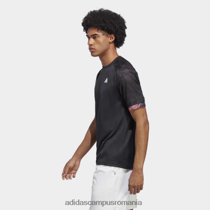 adidas campus romania black melbourne ergo tennis heat.rdy tricou raglan bărbați negru J266N21066