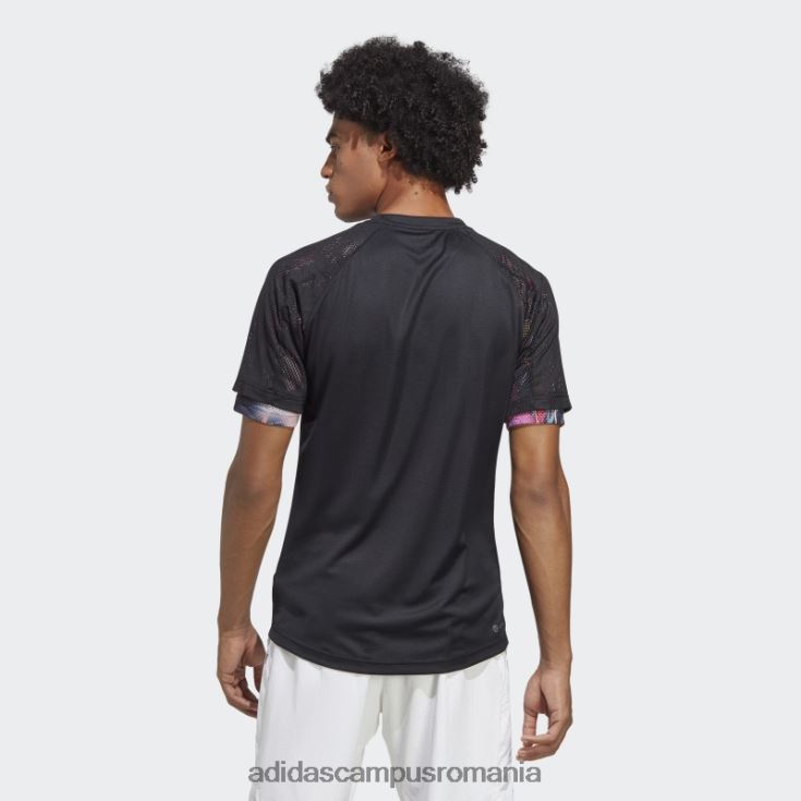 adidas campus romania black melbourne tennis heat.rdy tricou raglan bărbați negru J266N214026