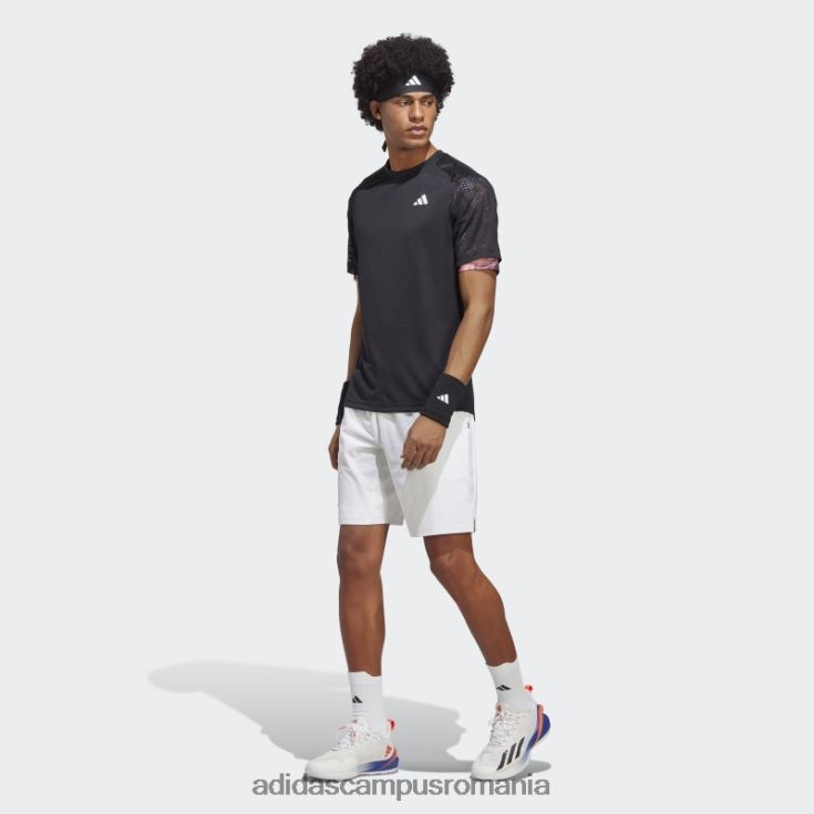 adidas campus romania black melbourne tennis heat.rdy tricou raglan bărbați negru J266N214026