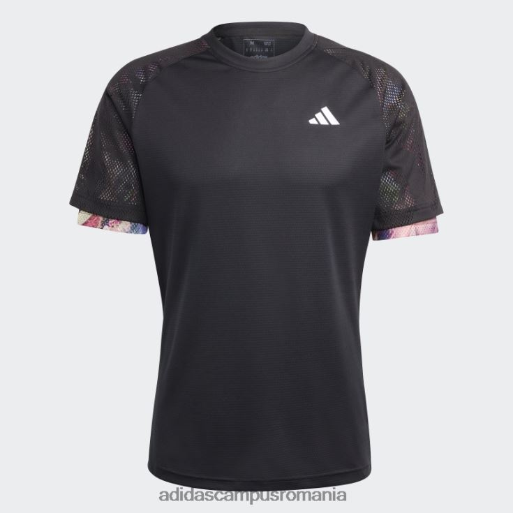 adidas campus romania black melbourne tennis heat.rdy tricou raglan bărbați negru J266N214026