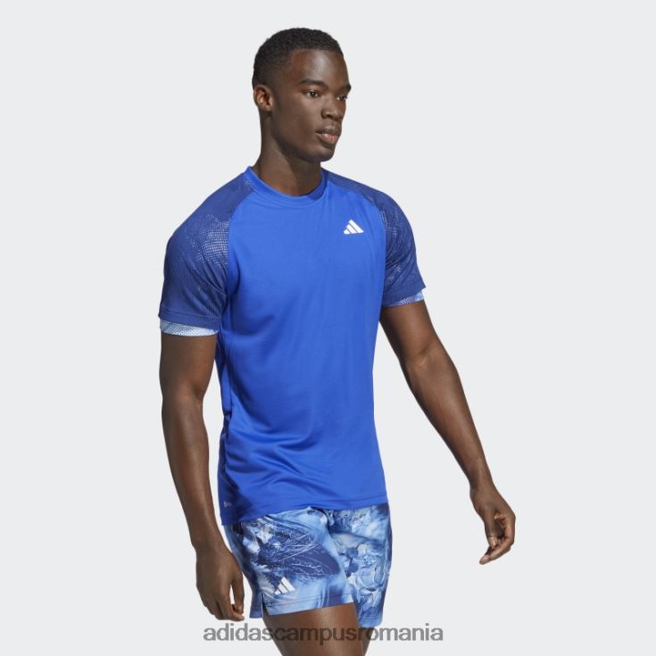 adidas campus romania melbourne tenis heat.rdy raglan tee blue bărbați albastru J266N213700