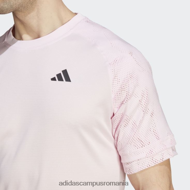 adidas campus romania melbourne tennis heat.rdy tricou raglan roz bărbați roz J266N213778