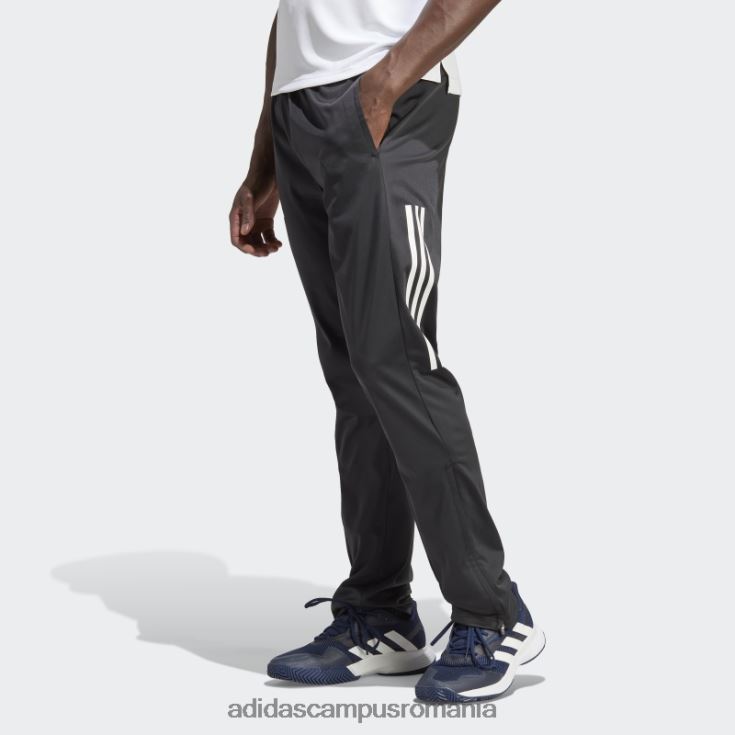 adidas campus romania pantaloni de tenis de jogging negri tricotati cu 3 dungi bărbați negru J266N213324